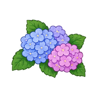 あじさいのイラスト