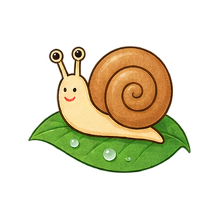 かたつむりのイラスト