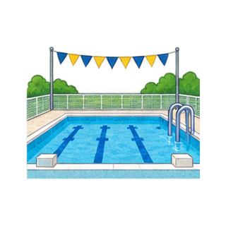 プールのイラスト