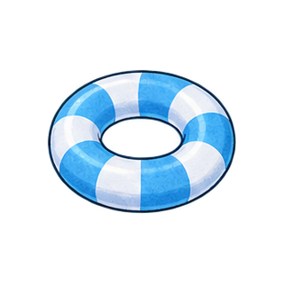 浮き輪のイラスト