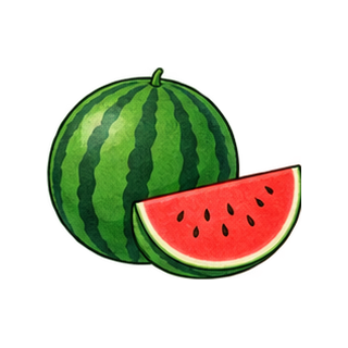 すいかのイラスト
