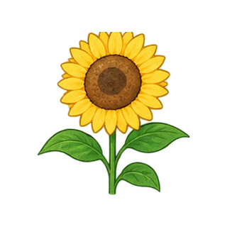 ひまわりのイラスト