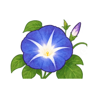 朝顔のイラスト