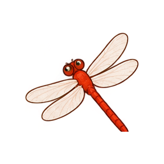 赤とんぼのイラスト