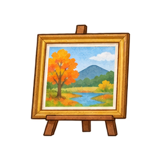 作品展の絵のイラスト