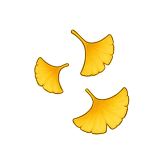 いちょうの葉のイラスト
