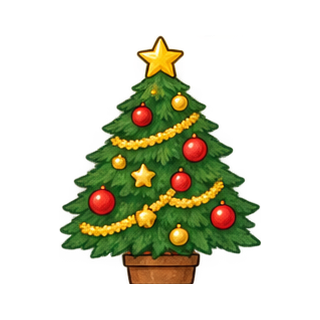 クリスマスツリーのイラスト