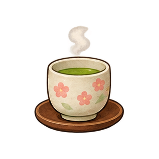 温かいお茶のイラスト