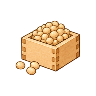 節分の豆のイラスト