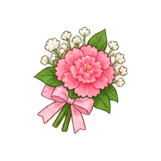 卒業式の花のイラスト