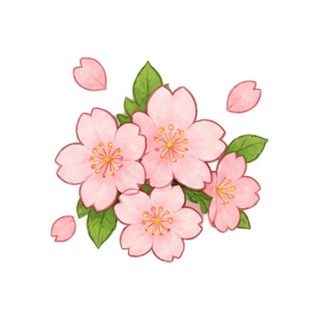 満開の桜のイラスト