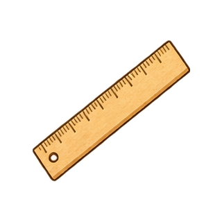 ものさしのイラスト