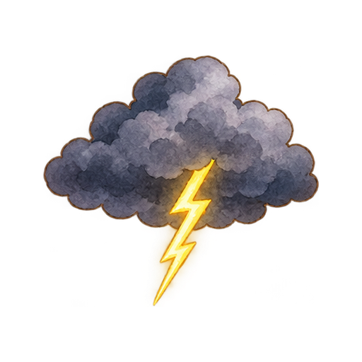 雷雲のイラスト