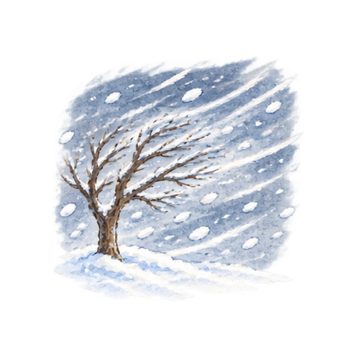 吹雪のイラスト