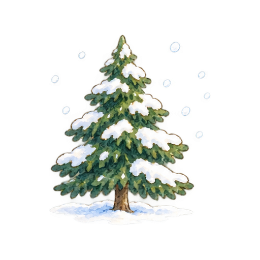 初雪のイラスト