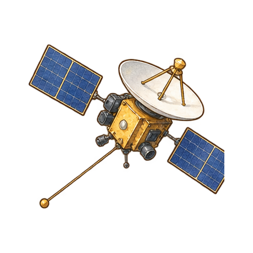 惑星探査機のイラスト