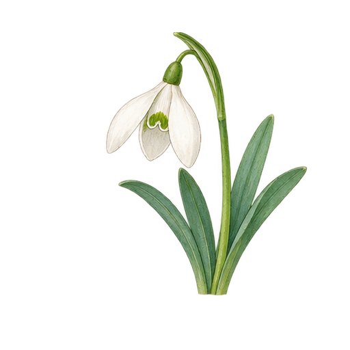 スノードロップのイラスト