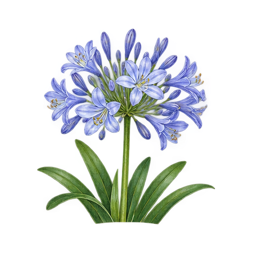 アガパンサスのイラスト