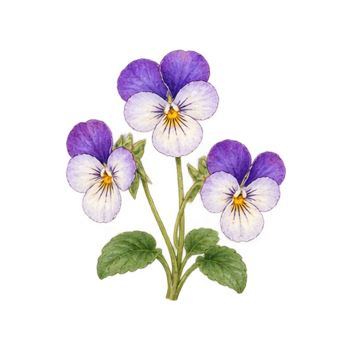 ビオラのイラスト