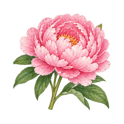シャクヤクのイラスト
