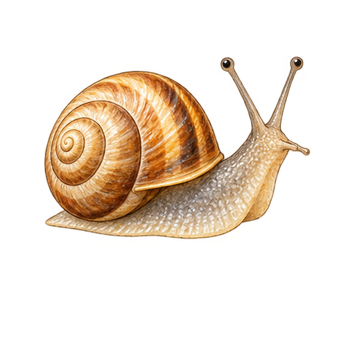 カタツムリのイラスト