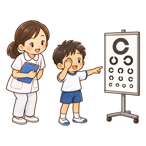 視力検査のイラスト