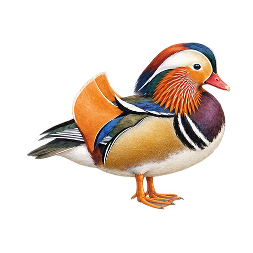 オシドリのイラスト