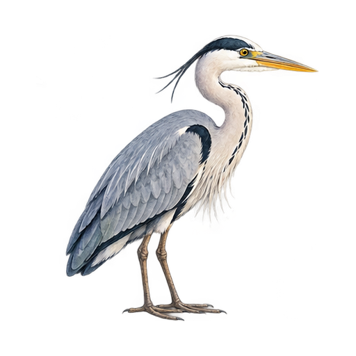アオサギのイラスト