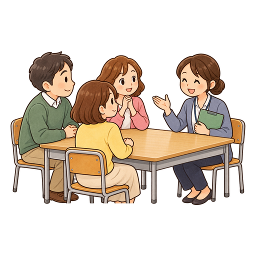 懇談会のイラスト