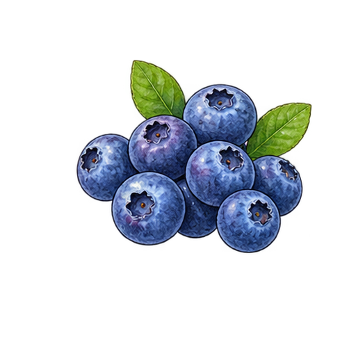 ブルーベリーのイラスト