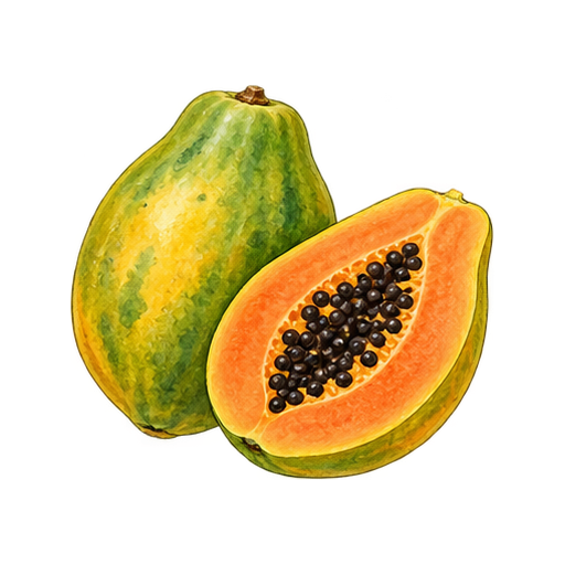 パパイヤのイラスト