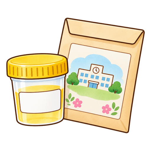 尿検査のイラスト