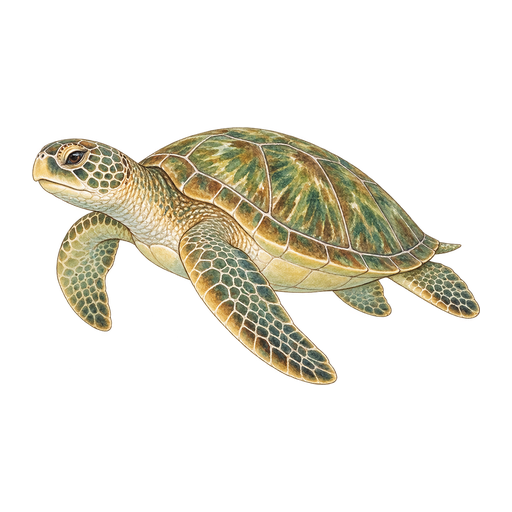ウミガメのイラスト