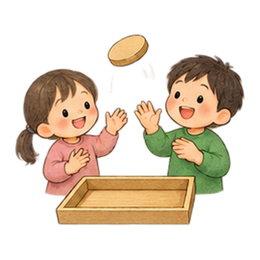 確率をコインで試すのイラスト