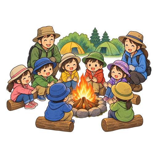 野外活動のイラスト