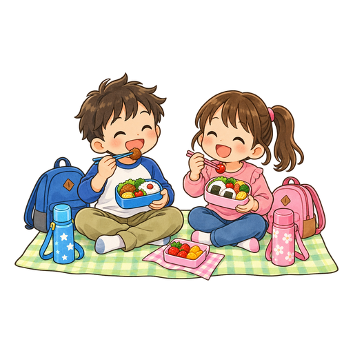 お弁当の日のイラスト