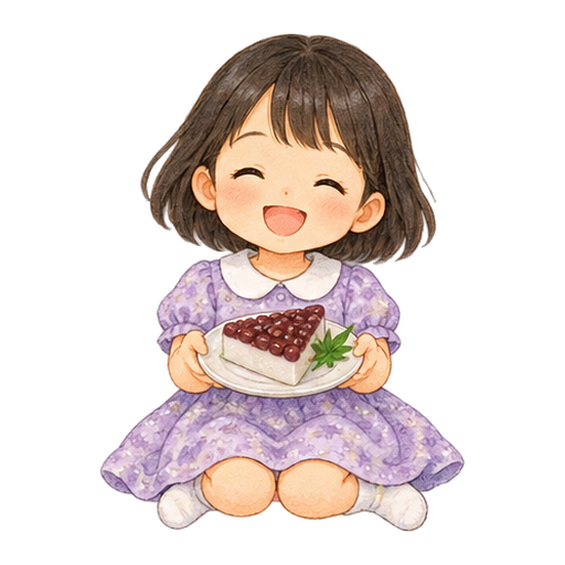 水無月のおやつのイラスト