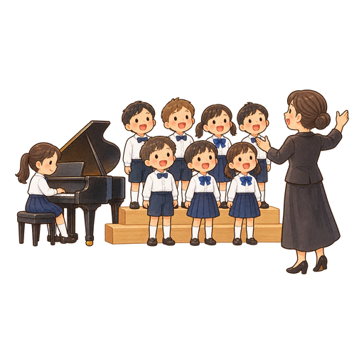 音楽発表会のイラスト
