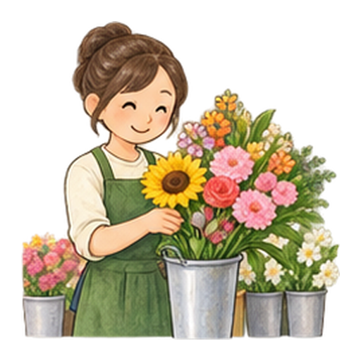 花屋さんのイラスト