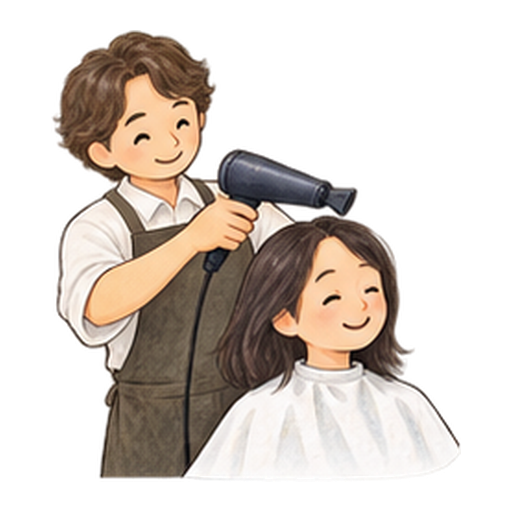 美容師さんのイラスト