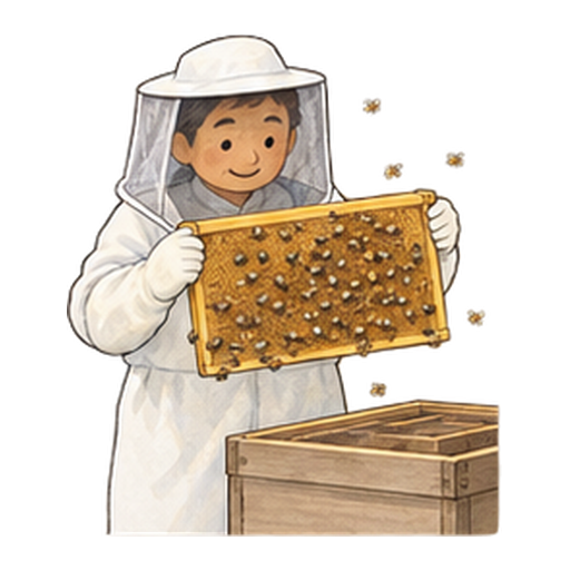 養蜂家さんのイラスト