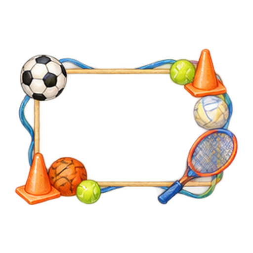 スポーツ用具のフレームのイラスト