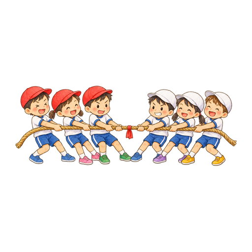 綱引きのイラスト