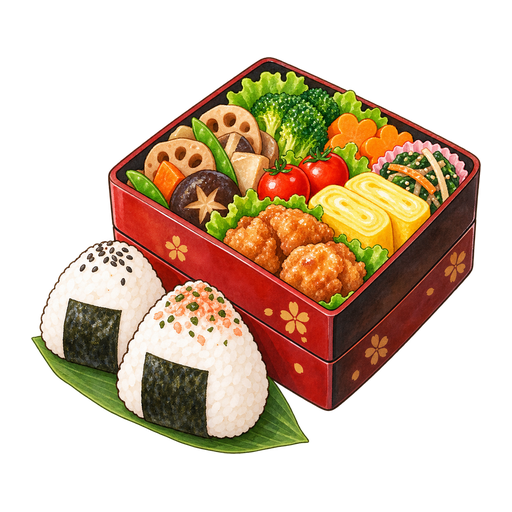 運動会のお弁当のイラスト