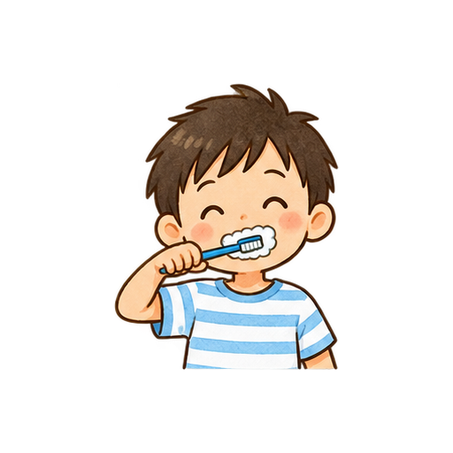 歯みがきのイラスト