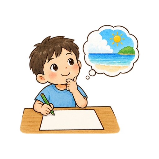 夏休みの計画のイラスト