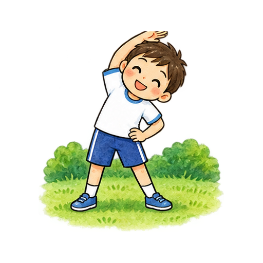 ラジオ体操のイラスト