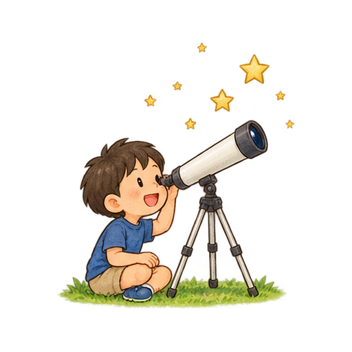 夏の星空のイラスト