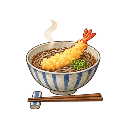 年越しそばのイラスト