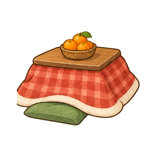 こたつとみかんのイラスト
